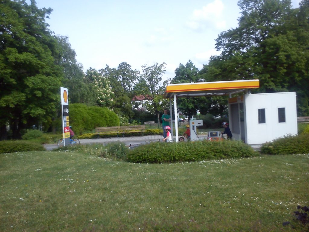Benzinová pumpa na dopravním hřišti