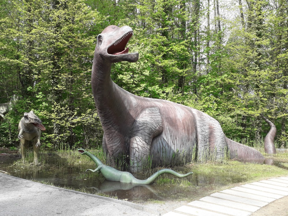 Modely dinosaurů v dinoparku